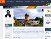 Tablet Screenshot of lakhimpur.nic.in